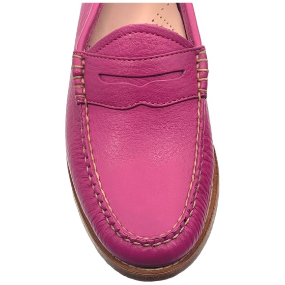 NWOT Bass Whitney Weejun Penny Loafer, Fuchsia, Size 8M - Picture 6 of 12